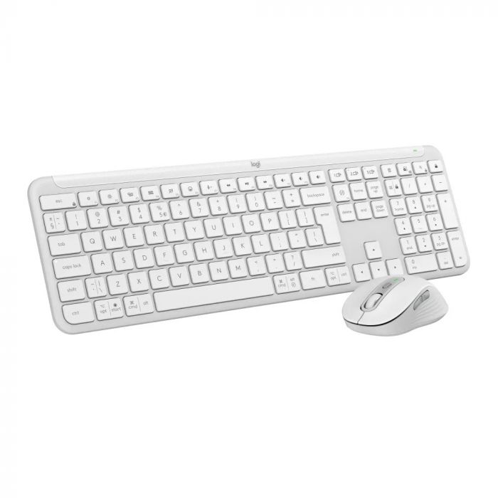 Комплект (клавіатура, миша) бездротовий Logitech Signature Slim Combo MK950 OffWhite (920-012491)