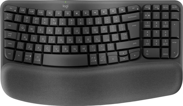 Клавiатура бездротова Logitech Wave Keys Wireless Graphite (920-012304)