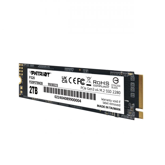 Накопичувач SSD 2TB Patriot P320 M.2 2280 PCIe 3.0 x4 NVMe TLC (P320P2TBM28)