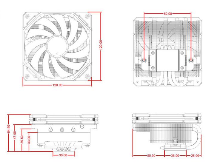 Кулер процесорний ID-Cooling IS-65-XT Black