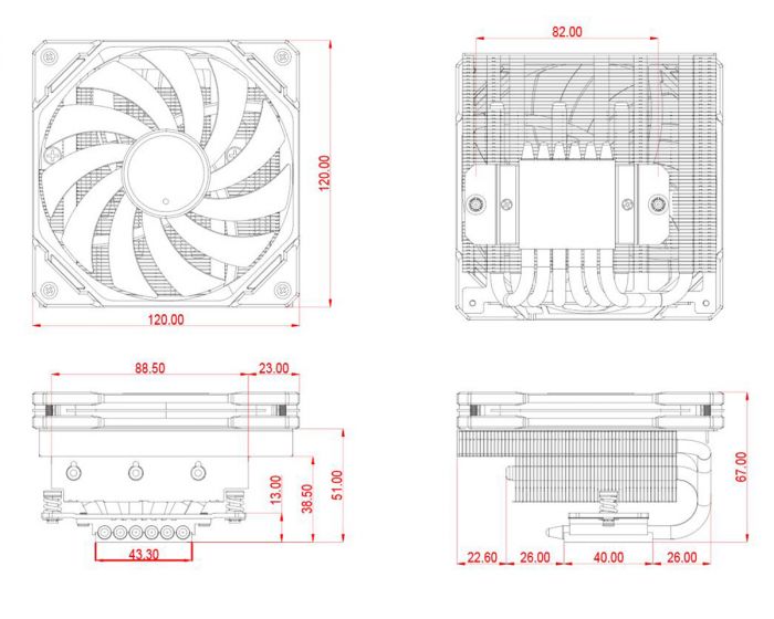 Кулер процесорний ID-Cooling IS-67-XT Black