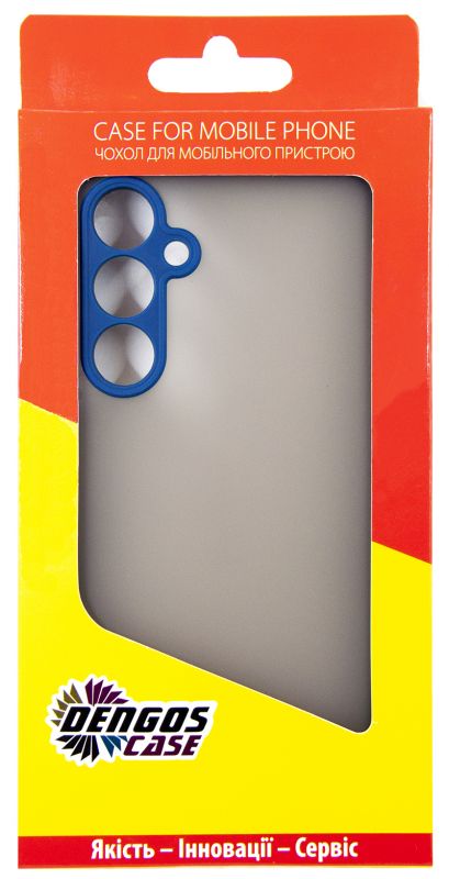 Чохол-накладка Dengos для Samsung Galaxy A55 SM-A556 Blue (DG-KM-93) + захисне скло