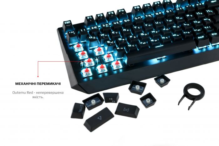Клавіатура Motospeed CK95 Outemu Red Black (mtck95cmr)
