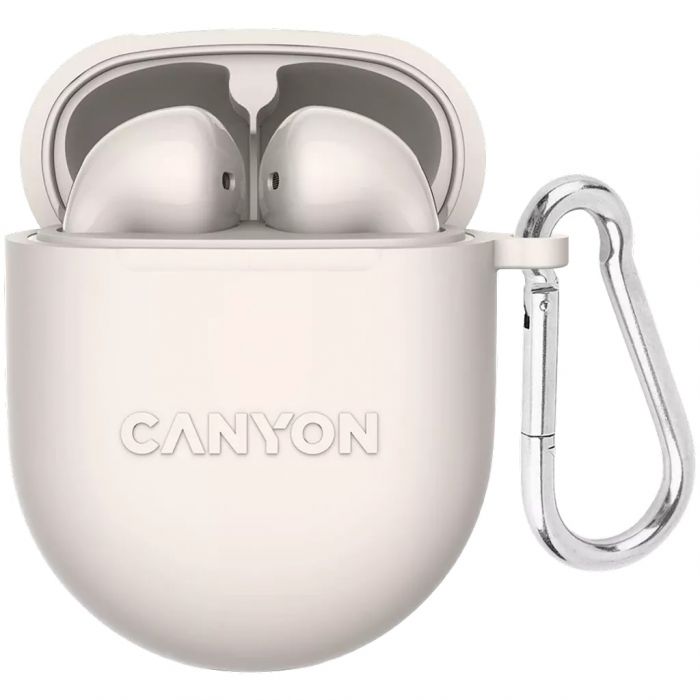 Bluetooth-гарнітура Canyon TWS-6 Beige (CNS-TWS6BE)