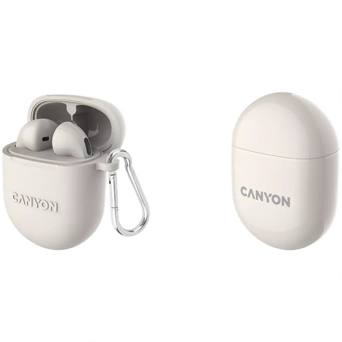 Bluetooth-гарнітура Canyon TWS-6 Beige (CNS-TWS6BE)