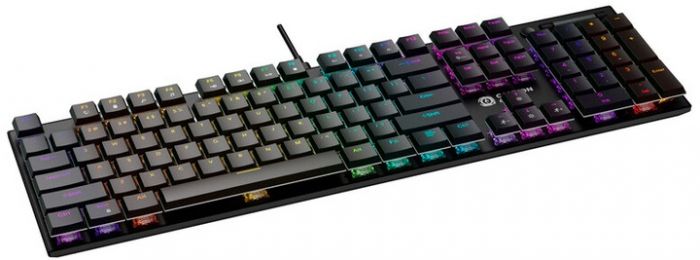 Клавіатура Canyon Cometstrike GK-55 RGB ENG/UKR USB Black (CND-SKB55-US)