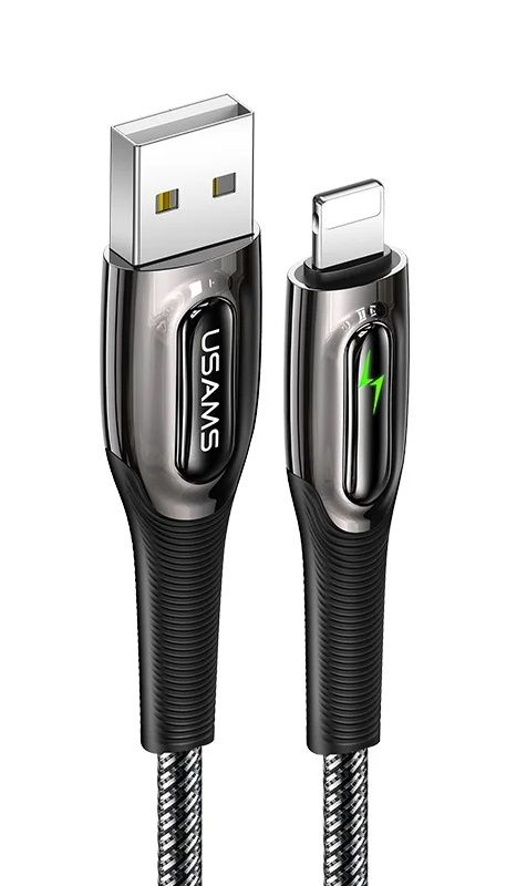 Кабель Usams US-SJ469 USB - Lightning, 1.2 м, Black (SJ469USB01)