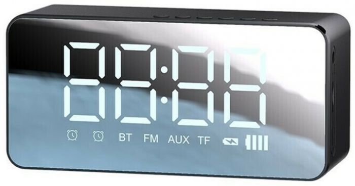 Настільний годинник Usams US-YX007 Multi-functional Alarm Clock Black (YX7LY01)