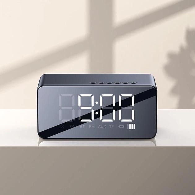 Настільний годинник Usams US-YX007 Multi-functional Alarm Clock Black (YX7LY01)