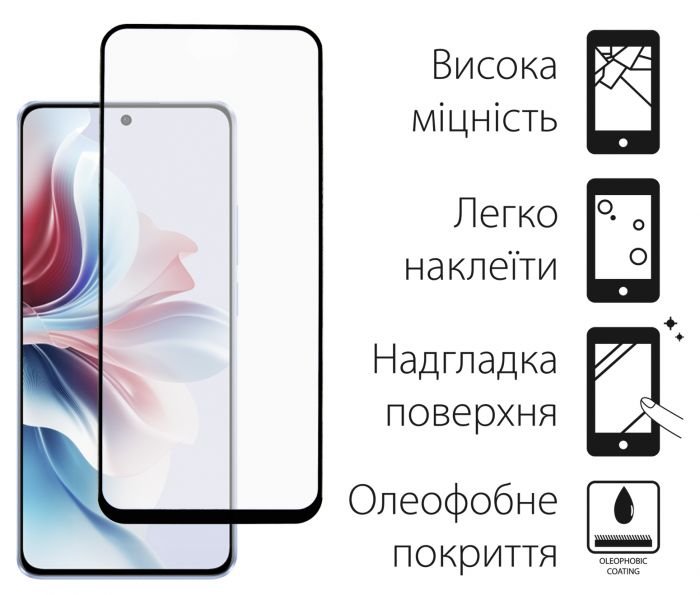 Чохол-накладка Dengos для Oppo Reno 11F Green (DG-KM-96) + захисне скло