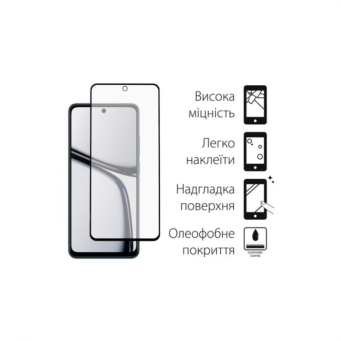 Чохол-накладка Dengos для Realme C65 Violet (DG-KM-95) + захисне скло