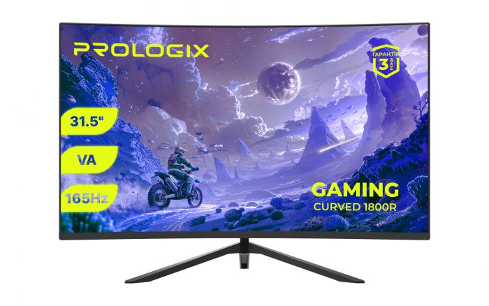 Монітор Prologix Gaming 31.5" GM3224CQ VA Black Curved 165Hz