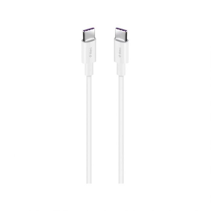 Кабель Ttec USB Type-C - USB Type-C (M/M), 3 м, White (2DK48B)