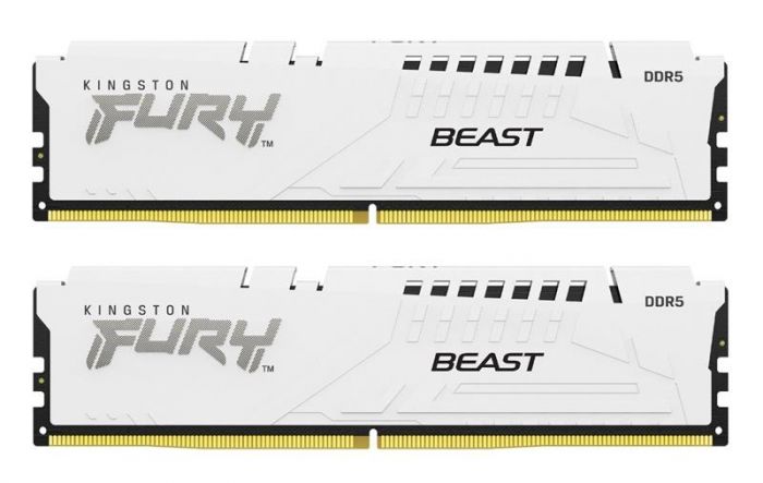 Модуль пам`ятi DDR5 2х16GB/6400 Kingston Fury Beast White (KF564C32BWEK2-32)