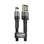 Кабель Baseus Cafule USB - Lightning (M/M), 2.4A, 1 м Black (6953156283343)