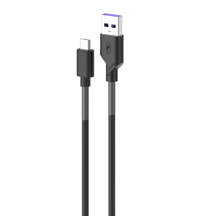 Кабель SkyDolphin S27V Spring Anti-Brake USB - micro USB (M/M), 1 м, Black (SDUSB-000613)