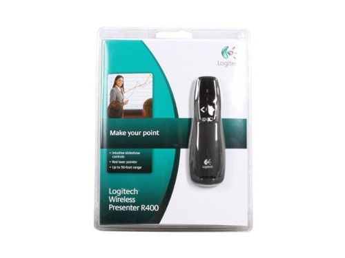 Пульт бездротовий Logitech R400 (910-001356) Black USB