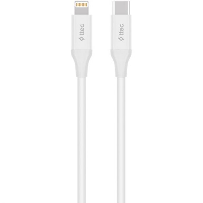 Кабель Ttec USB Type-C - Lightning (M/M), 1.5 м, White (2DK40B)