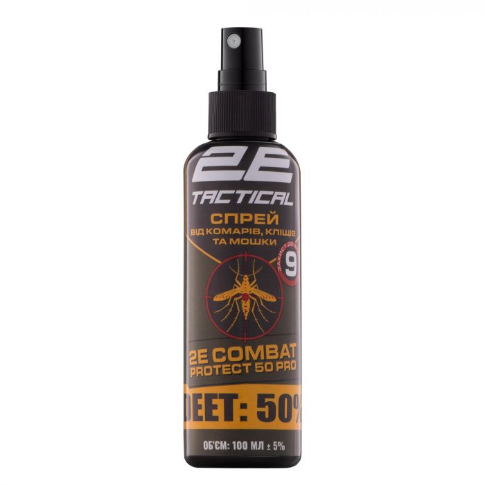Спрей від комарів, кліщів та мошок 2E Combat Protect 50 Pro, 100 мл, 10 шт (2E-RPLNTDT50-10DB)