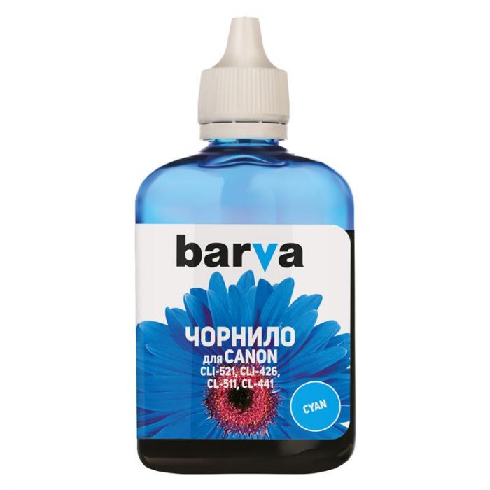 Чорнило Barva (C521-286) Canon CLI-521/CL-51 MG2140/MP230/MP280 Cyan, 90 г