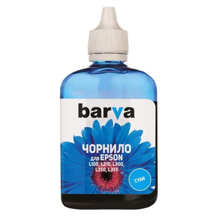 Чорнило Barva EPSON L100/L210/L300/L350/L355 (T6642) (Cyan) (L100-400) 90 г