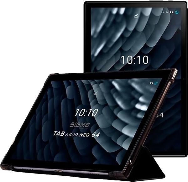 Планшет Sigma mobile Tab A1010 Neo 4/64GB 4G Dual Sim Black+чохол-книжка