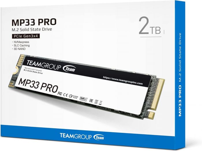 Накопичувач SSD 2TB Team MP33 Pro M.2 2280 PCIe 3.0 x4 3D TLC (TM8FPD002T0C101)