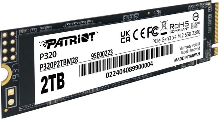 Накопичувач SSD 2TB Patriot P320 M.2 2280 PCIe 3.0 x4 NVMe TLC (P320P2TBM28)