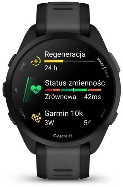 Смарт-годинник Garmin Forerunner 165 Black/Slate Gray (010-02863-A0)