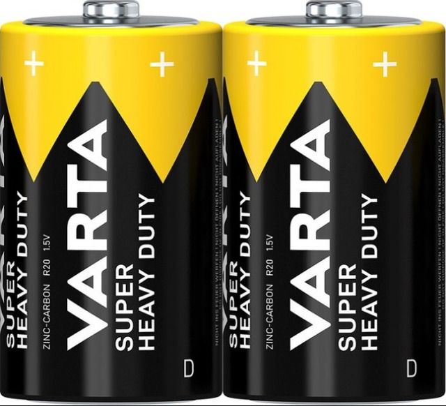 Батарейка Varta Super Heavy Duty D/LR20 BL 2шт