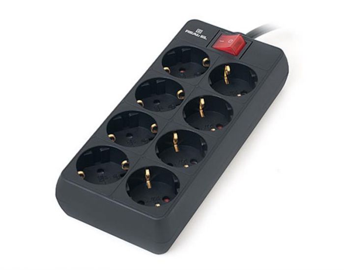 Фільтр живлення REAL-EL RS-8 Protect 3 м Black (EL122300022)