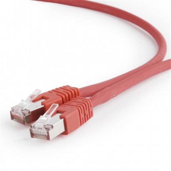 Патч-корд S/FTP Cablexpert (PP6A-LSZHCU-R-5M) литий, 50u штекер із клямкою, 5м, червоний