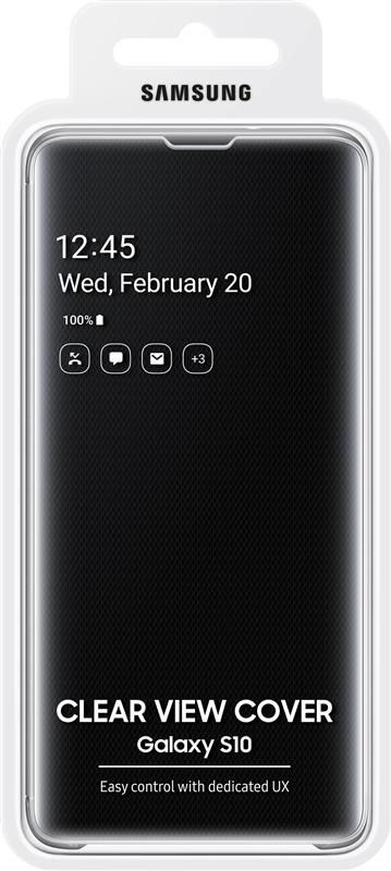 Чохол-книжка Samsung Clear View Cover для Samsung Galaxy S10 SM-G973 Black (EF-ZG973CBEGRU)