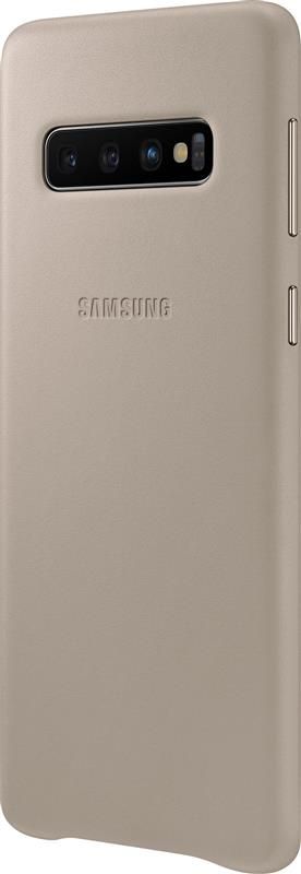 Чохол-накладка Samsung Leather Cover для Samsung Galaxy S10 SM-G973 Gray (EF-VG973LJEGRU)