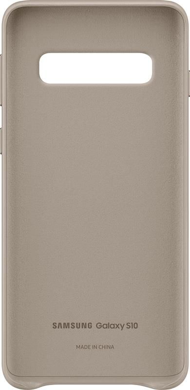 Чохол-накладка Samsung Leather Cover для Samsung Galaxy S10 SM-G973 Gray (EF-VG973LJEGRU)