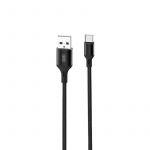 Кабель XO NB143 USB - USB Type-C, (M/M), 2.4A 1 м Black (6920680870684)