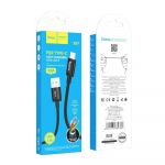Кабель Hoco X89 Wind USB - USB Type-C (M/M), 1 м, Black (6931474784360)