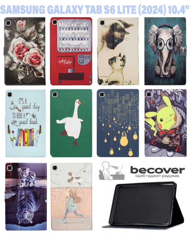 Чохол BeCover Smart Case для Samsung Galaxy Tab S6 Lite (2024) 10.4" P620/P625/P627 Pikachu (711292)