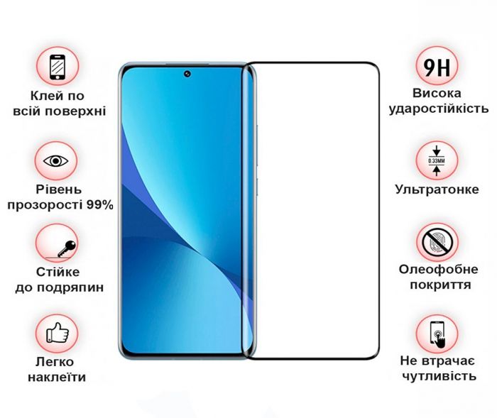 Захисне скло BeCover для Xiaomi Redmi 13 Black (711524)