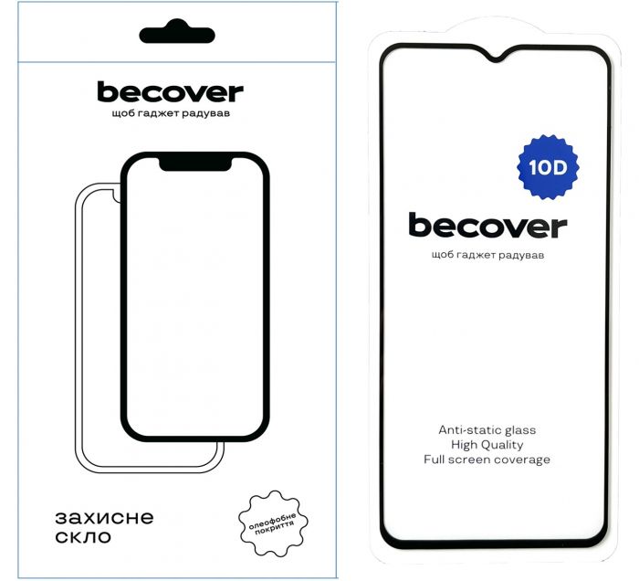 Захисне скло BeCover для Xiaomi Redmi A1 10D Black (711525)