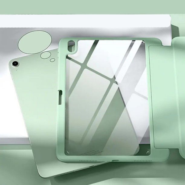 Чохол-книжка BeCover Soft Edge TPU з кріпленням Apple Pencil для Apple iPad Air (4/5) 2020/2022 10.9" Light Green (711698)