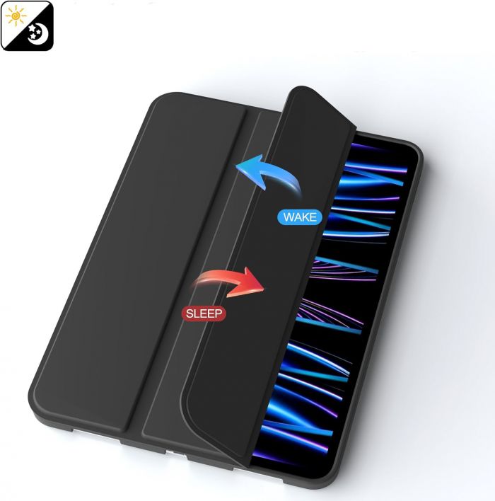 Чохол-книжка BeCover Tri Fold Soft TPU Silicone для Apple iPad Pro 11" M4 2024 Black (711744)