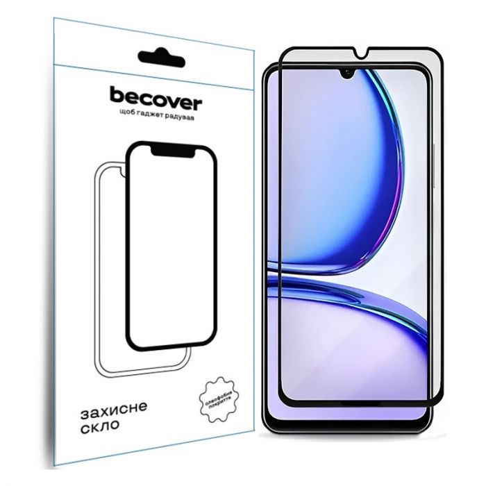 Захисне скло BeCover для Realme C61 Black (711809)