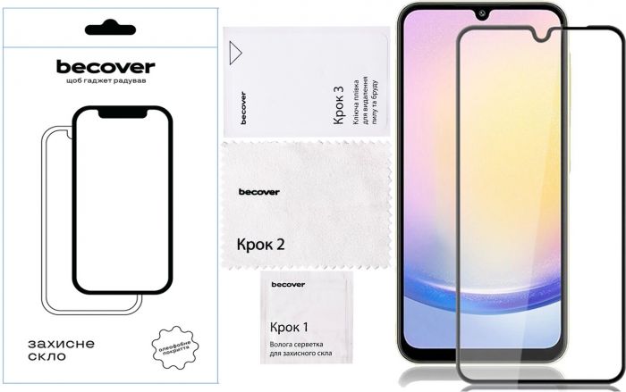 Захисне скло BeCover для Samsung Galaxy A26 SM-A266 Black (712885)