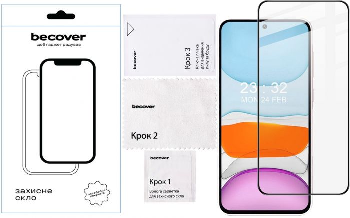 Захисне скло BeCover для Samsung Galaxy A56 SM-A566 Black (712887)