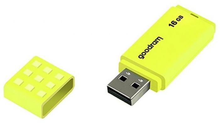 Флеш-накопичувач USB 16GB GOODRAM UME2 Yellow (UME2-0160Y0R11)