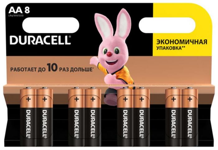 Батарейка Duracell MN1500 AA/LR06 BL 8шт