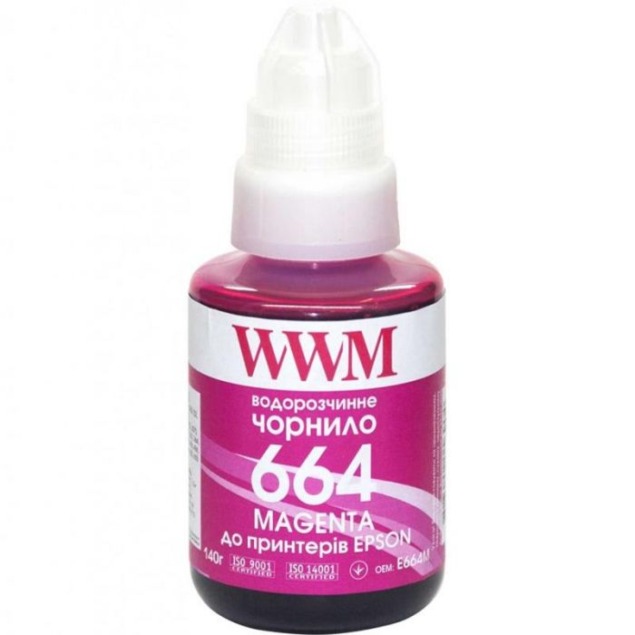 Чорнило WWM Epson L110/210/300 Magenta (E664M) 140г