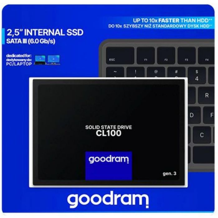 Накопичувач SSD 480GB Goodram CL100 GEN.3 2.5" SATAIII TLC (SSDPR-CL100-480-G3)