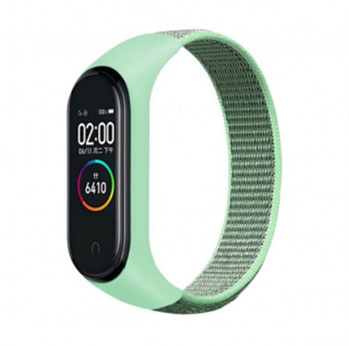 Ремінець BeCover Nylon Style для Xiaomi Mi Smart Band 5/Mi Smart Band 6 Mint (705426)